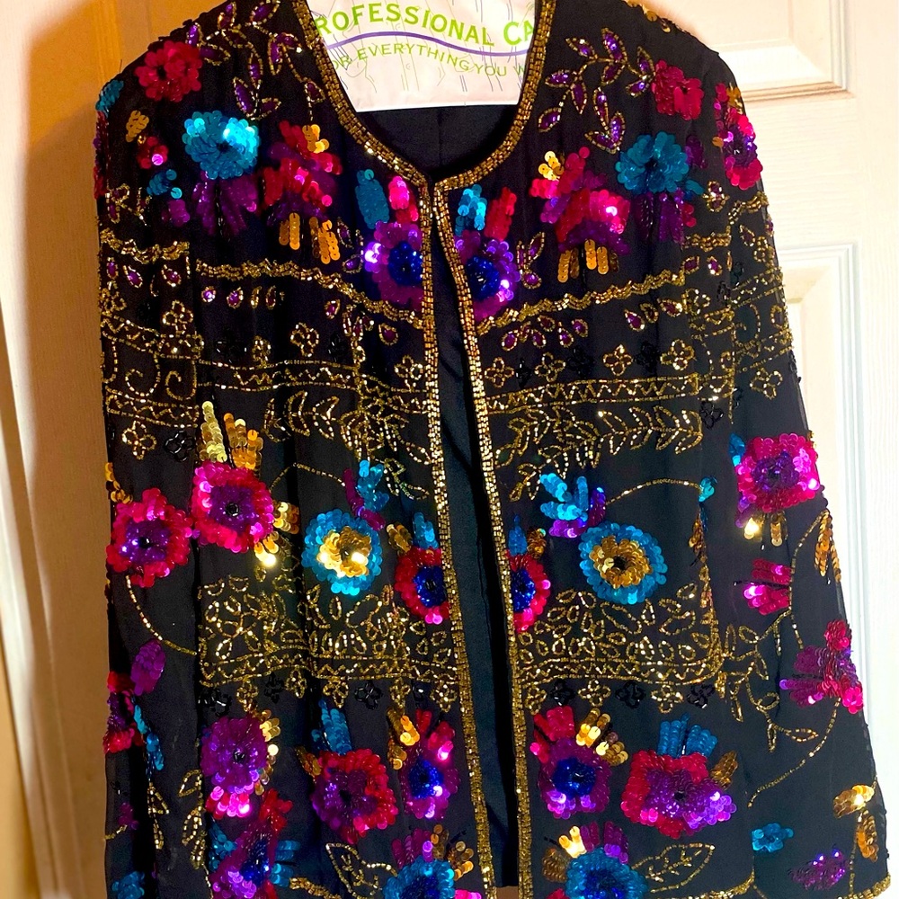 Beautiful, jewel-toned, dressy jacket